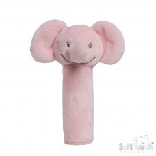 ESQ66-P: Pink Eco Elephant Squeaky Toy